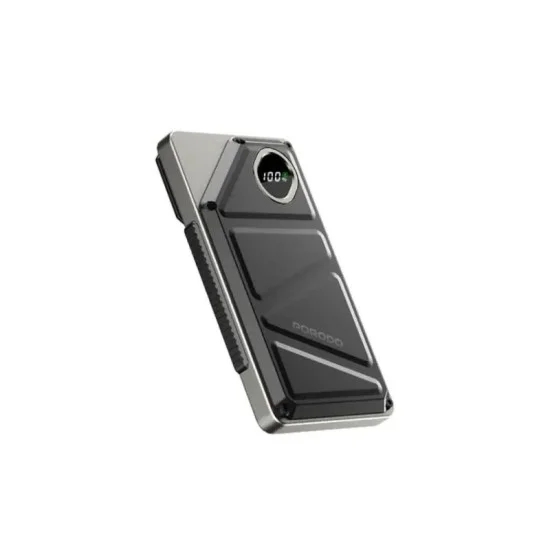 Power Bank 10000Mah Built-In Type-C & Lightning Porodo - Black